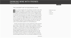 Desktop Screenshot of drinkingwinewithfriends.com