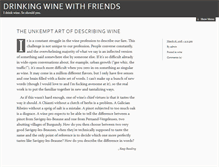 Tablet Screenshot of drinkingwinewithfriends.com